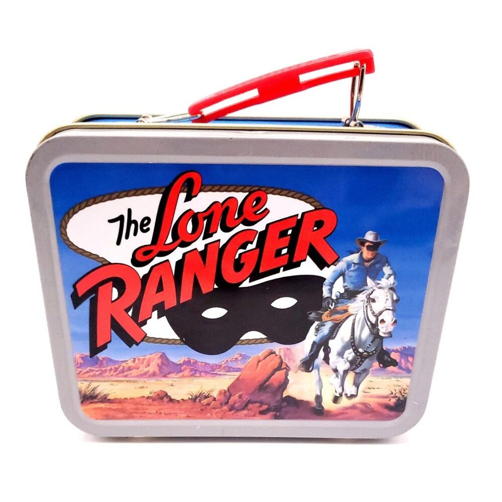 Vintage The Lone Ranger Mini Tin Lunch Box 2001 Cheerios 60th Anniversary Y2K